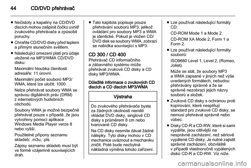 OPEL MERIVA 2011.5  Příručka k informačnímu systému (in Czech) 
