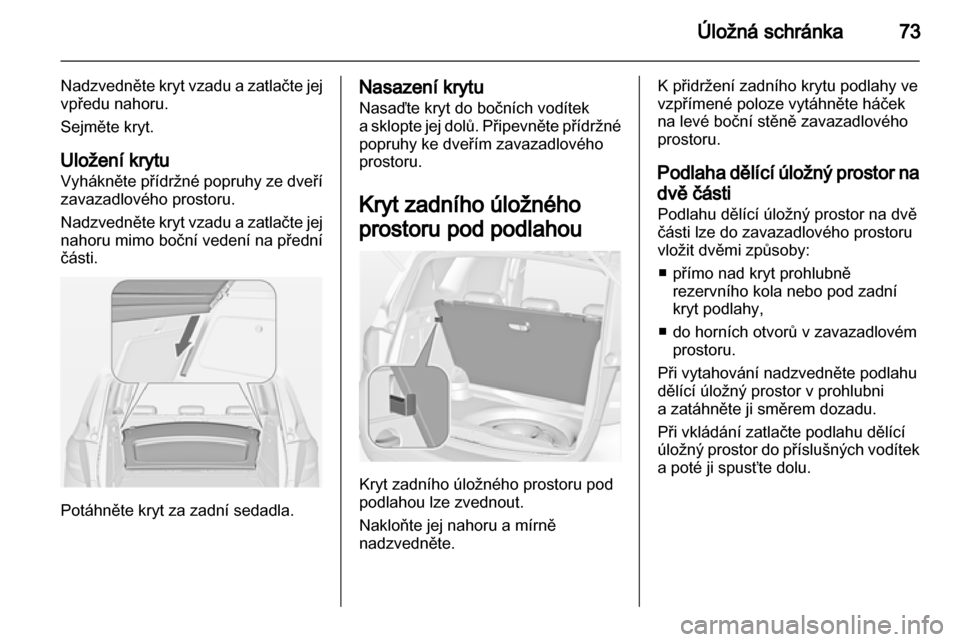 OPEL MERIVA 2011.5  Uživatelská příručka (in Czech) 