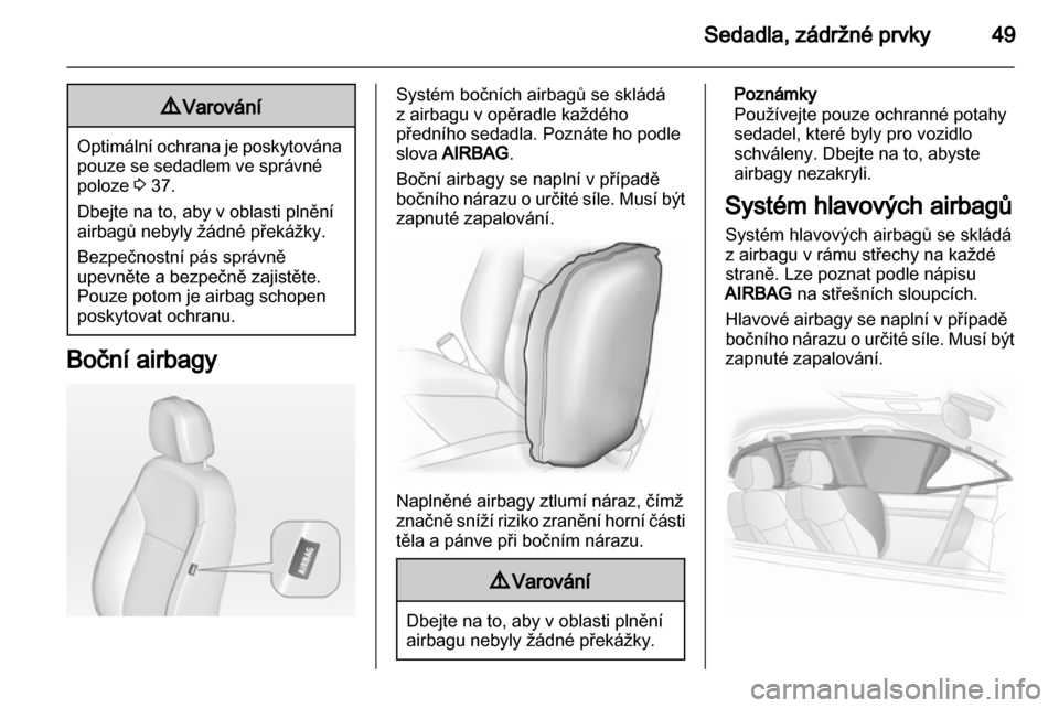 OPEL MERIVA 2012  Uživatelská příručka (in Czech) 
