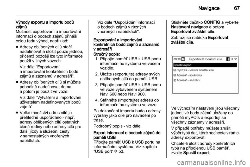 OPEL MERIVA 2012.5  Příručka k informačnímu systému (in Czech) 