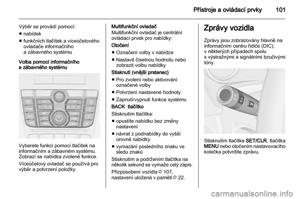 OPEL MERIVA 2012.5  Uživatelská příručka (in Czech) 