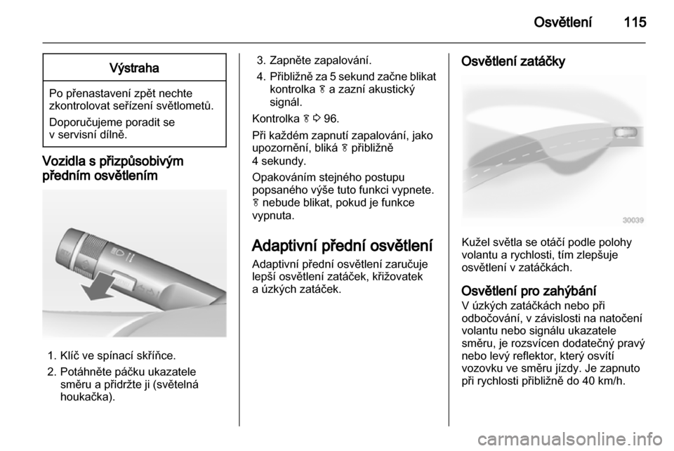 OPEL MERIVA 2012.5  Uživatelská příručka (in Czech) 