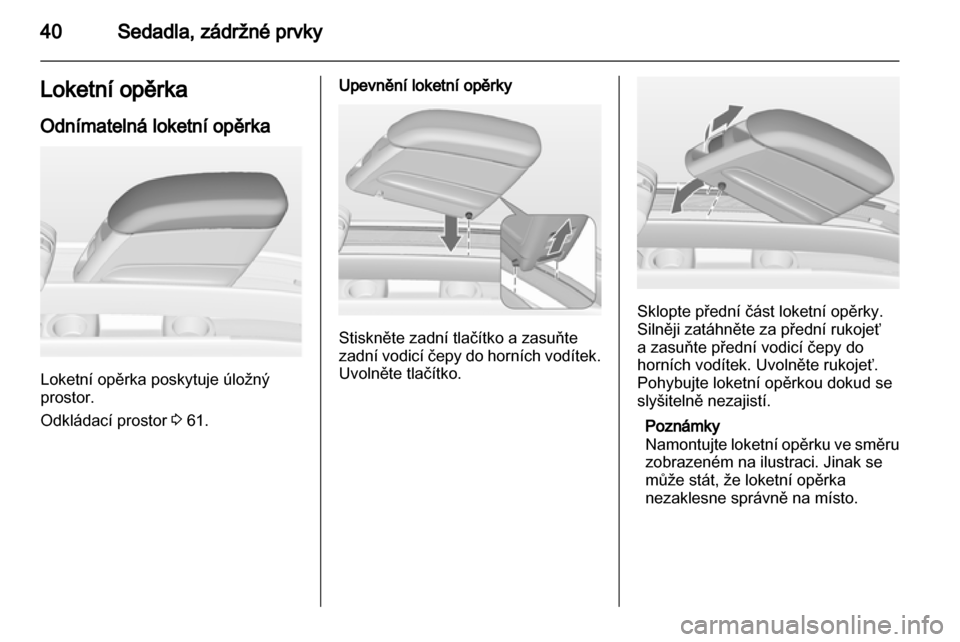 OPEL MERIVA 2012.5  Uživatelská příručka (in Czech) 
