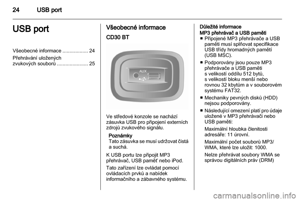 OPEL MOVANO_B 2010.5  Příručka k informačnímu systému (in Czech) 