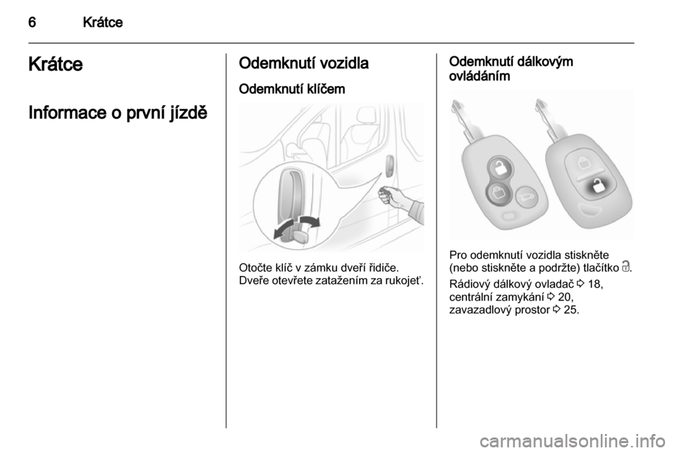 OPEL VIVARO 2011.5  Uživatelská příručka (in Czech) 