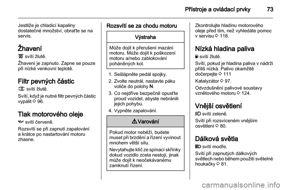 OPEL VIVARO 2012  Uživatelská příručka (in Czech) 