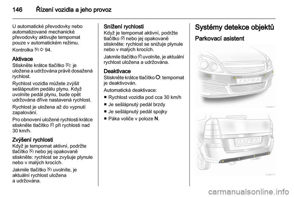 OPEL ZAFIRA 2010.5  Uživatelská příručka (in Czech) 
