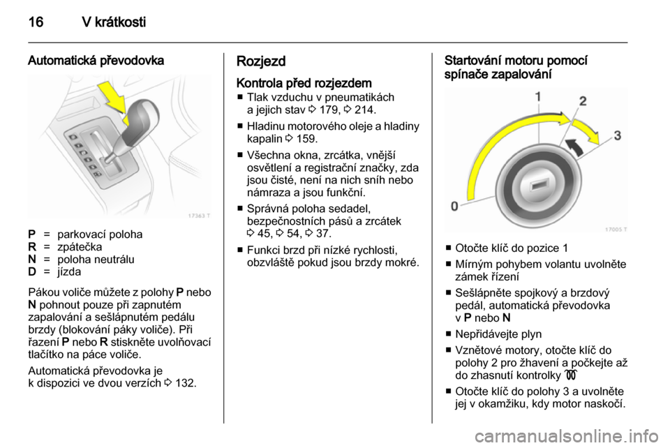 OPEL ZAFIRA 2010.5  Uživatelská příručka (in Czech) 