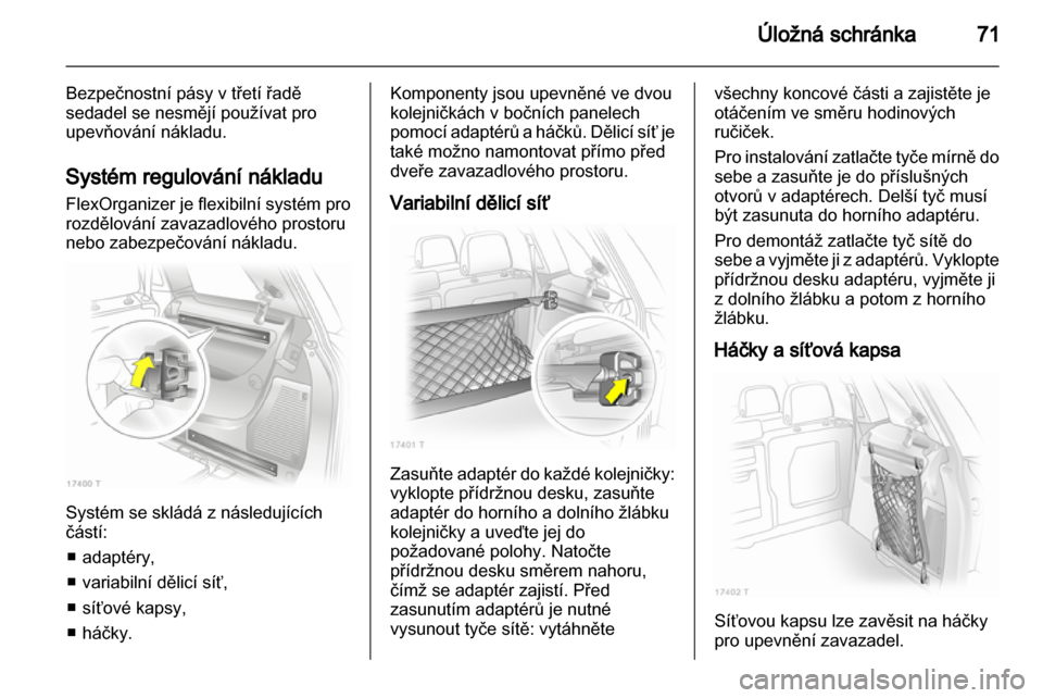 OPEL ZAFIRA 2010.5  Uživatelská příručka (in Czech) 