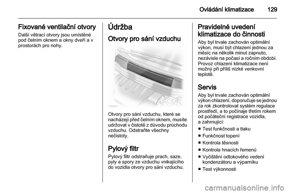 OPEL ZAFIRA 2011  Uživatelská příručka (in Czech) 