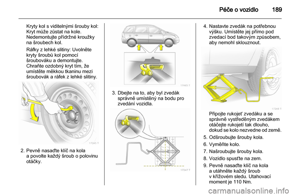 OPEL ZAFIRA 2011  Uživatelská příručka (in Czech) 