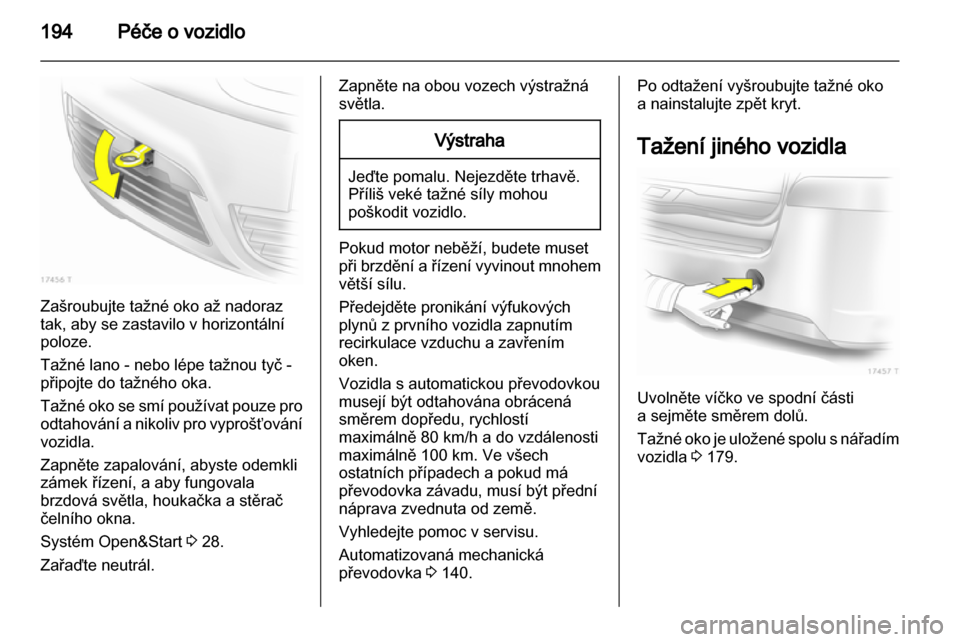 OPEL ZAFIRA 2011  Uživatelská příručka (in Czech) 