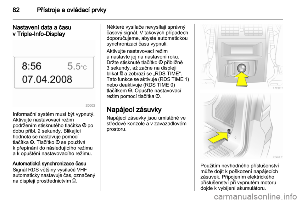 OPEL ZAFIRA 2011  Uživatelská příručka (in Czech) 