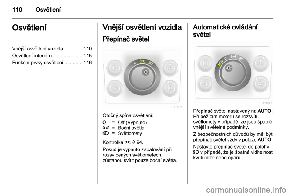 OPEL ZAFIRA 2011.5  Uživatelská příručka (in Czech) 