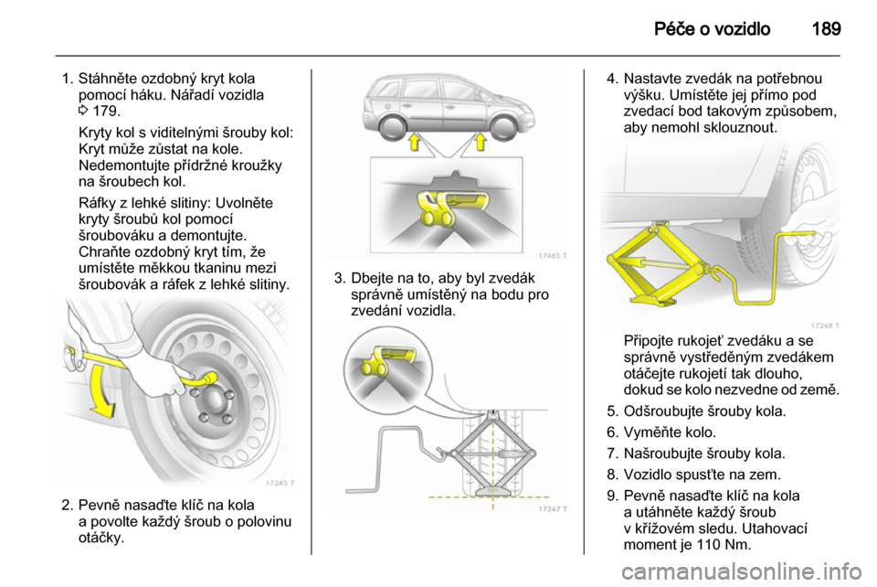 OPEL ZAFIRA 2011.5  Uživatelská příručka (in Czech) 