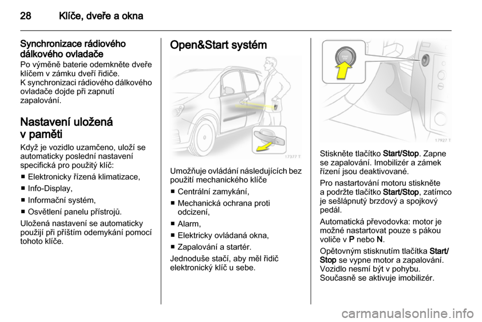 OPEL ZAFIRA 2011.5  Uživatelská příručka (in Czech) 