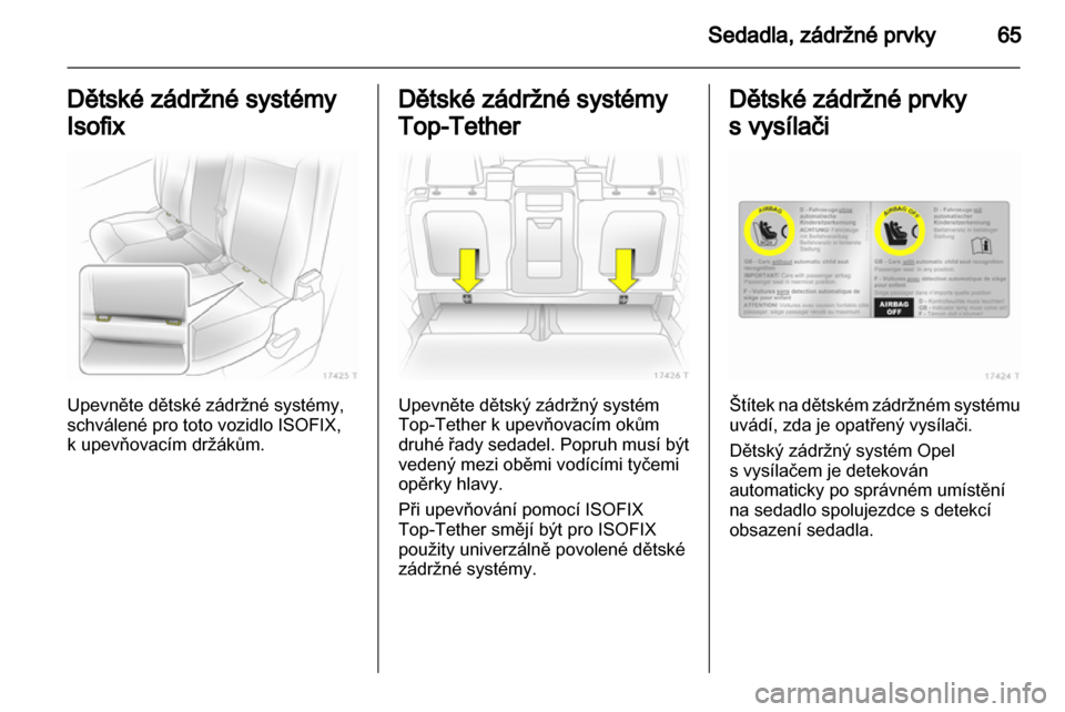 OPEL ZAFIRA 2011.5  Uživatelská příručka (in Czech) 