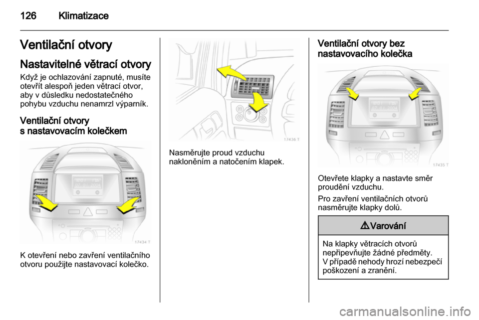 OPEL ZAFIRA 2012  Uživatelská příručka (in Czech) 