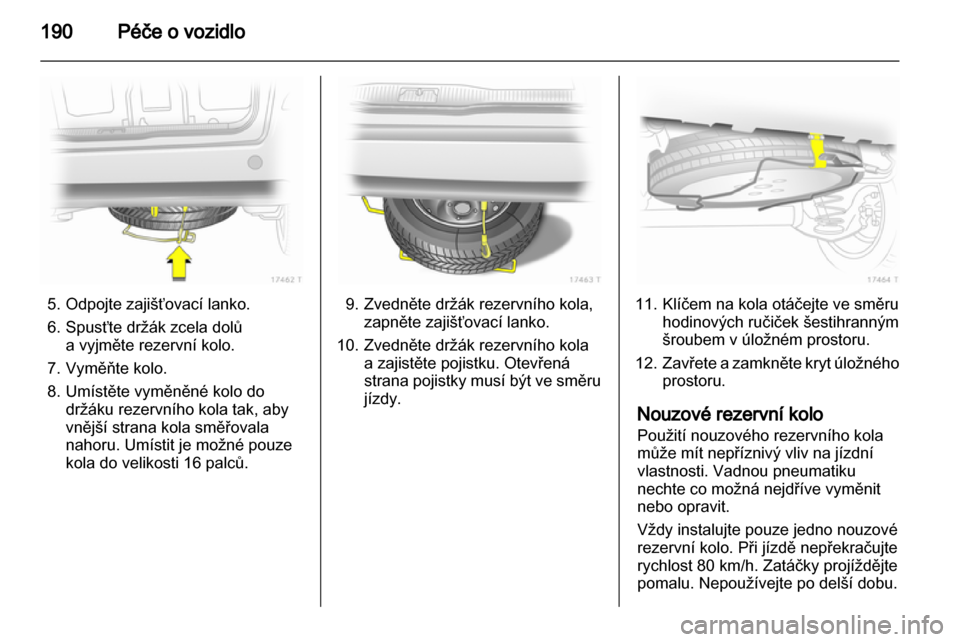 OPEL ZAFIRA 2012  Uživatelská příručka (in Czech) 