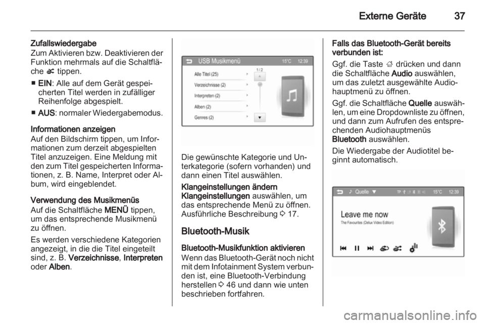 OPEL ADAM 2013  Infotainment-Handbuch (in German) 