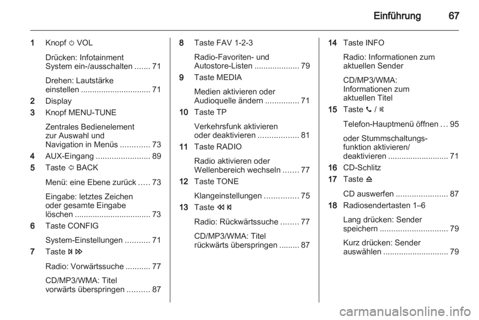 OPEL ADAM 2013  Infotainment-Handbuch (in German) 