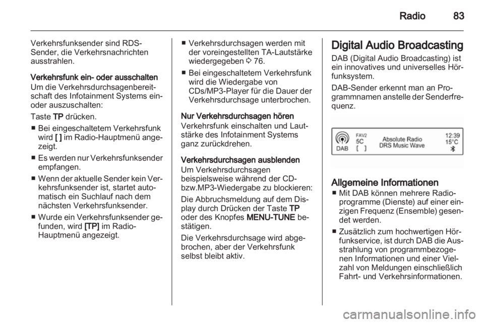 OPEL ADAM 2013  Infotainment-Handbuch (in German) 