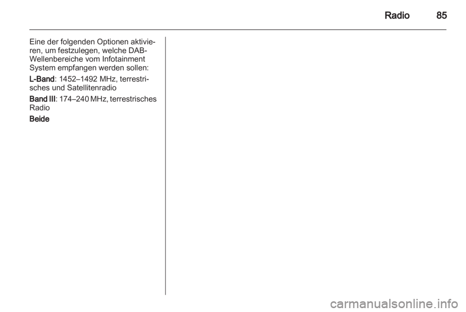 OPEL ADAM 2013  Infotainment-Handbuch (in German) 