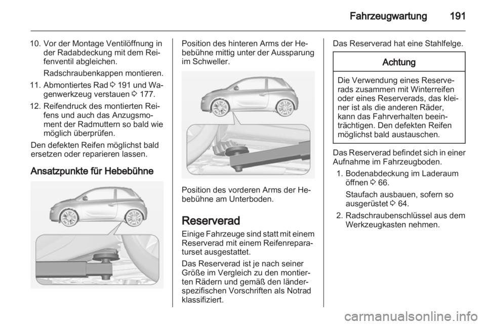 OPEL ADAM 2013.5  Betriebsanleitung (in German) 