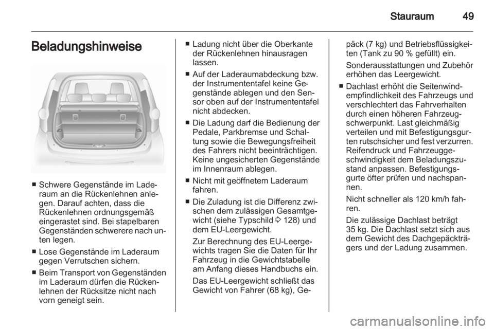OPEL AGILA 2012.5  Betriebsanleitung (in German) 