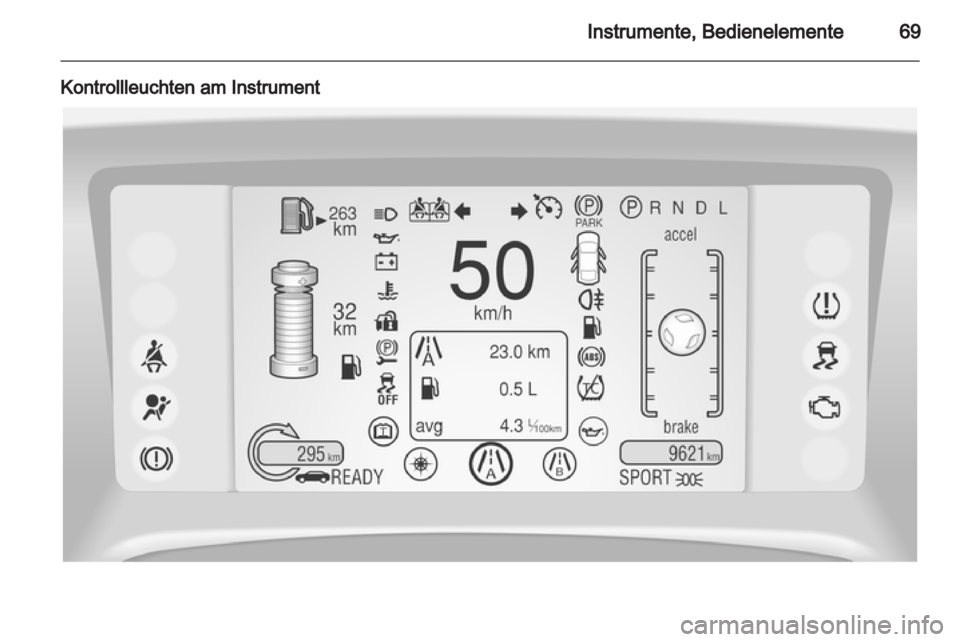 OPEL AMPERA 2012.5  Betriebsanleitung (in German) 