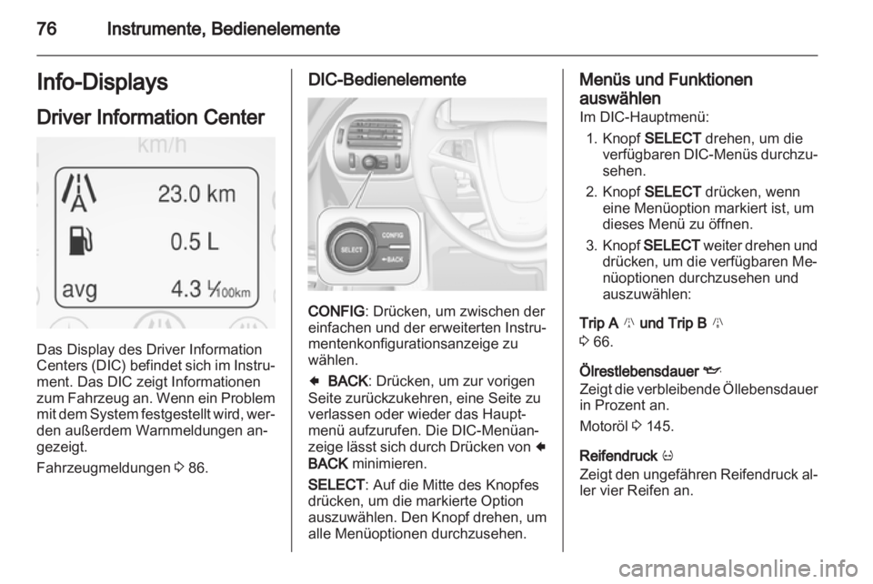 OPEL AMPERA 2012.5  Betriebsanleitung (in German) 