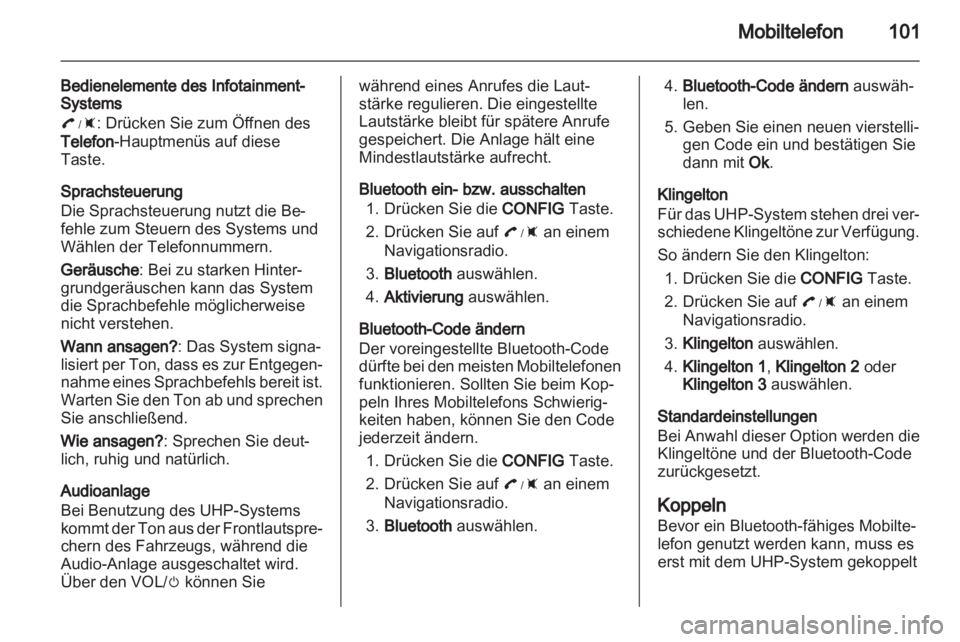 OPEL AMPERA 2013  Infotainment-Handbuch (in German) 