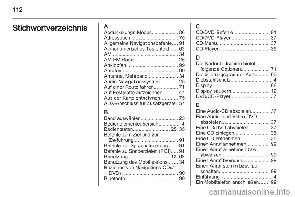 OPEL AMPERA 2013  Infotainment-Handbuch (in German) 