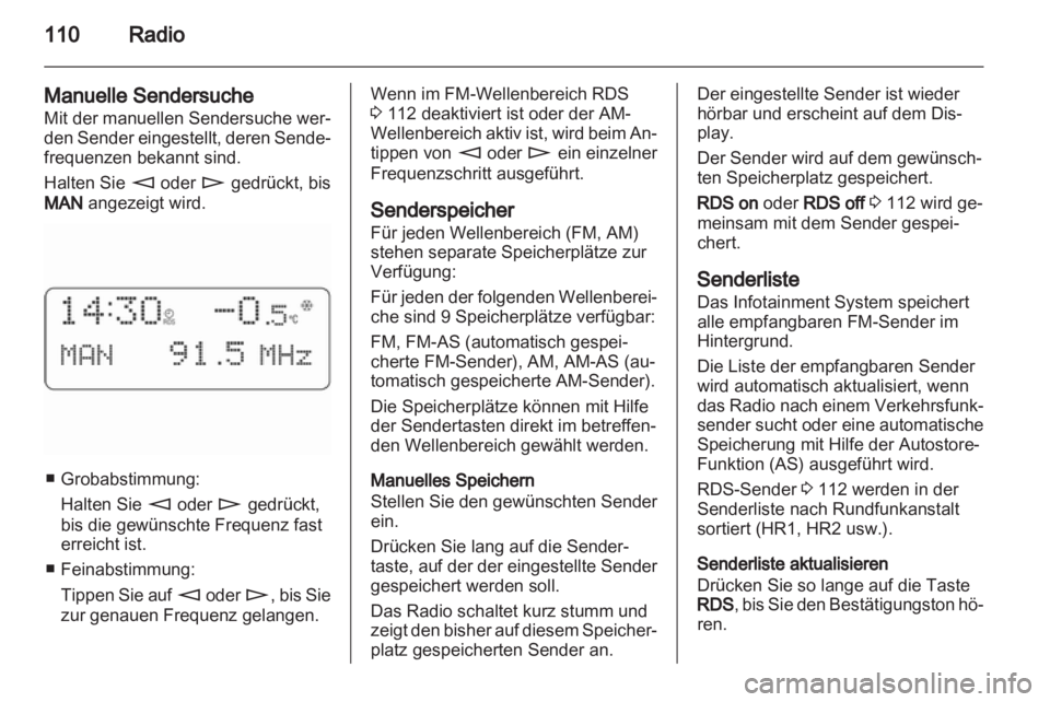 OPEL ANTARA 2012  Infotainment-Handbuch (in German) 