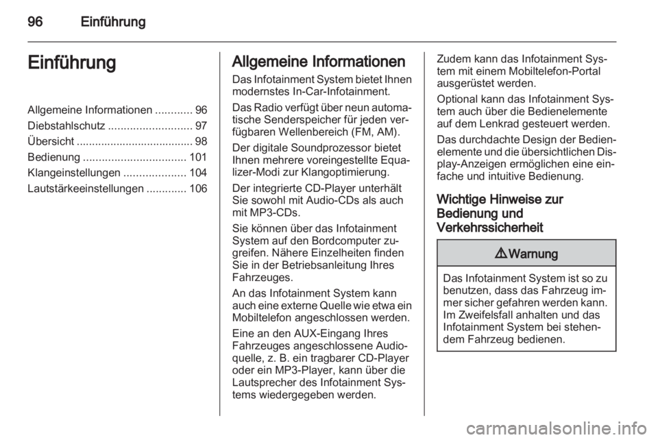 OPEL ANTARA 2012  Infotainment-Handbuch (in German) 