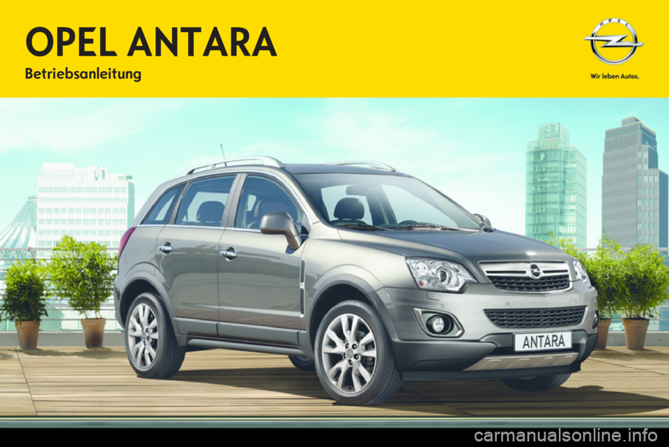 OPEL ANTARA 2012.5  Betriebsanleitung (in German) 