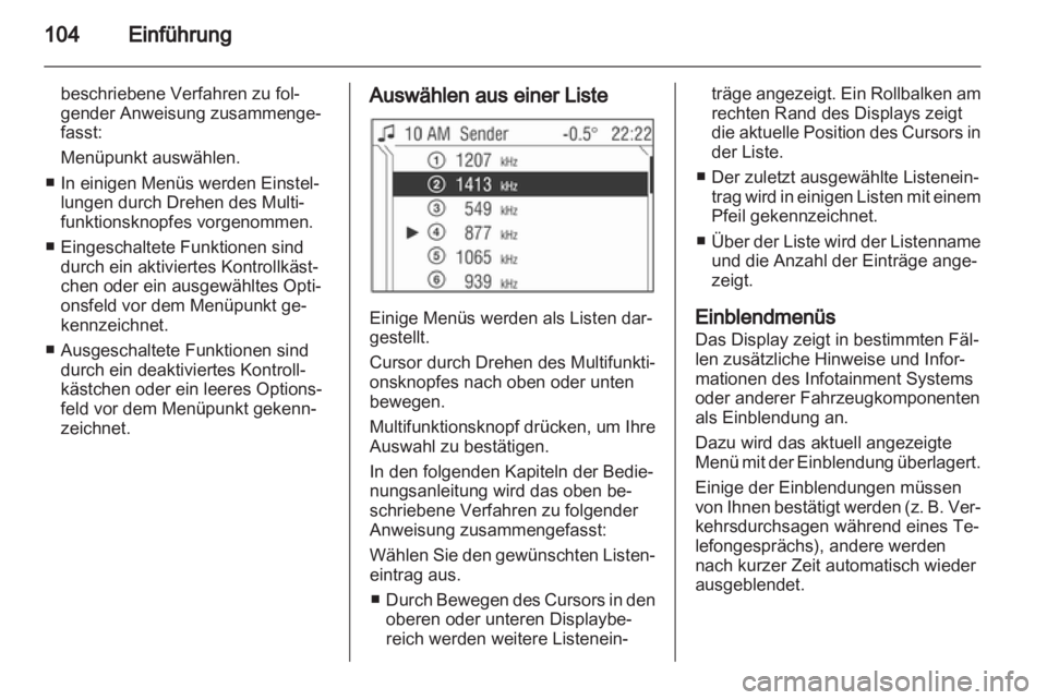 OPEL ANTARA 2013  Infotainment-Handbuch (in German) 