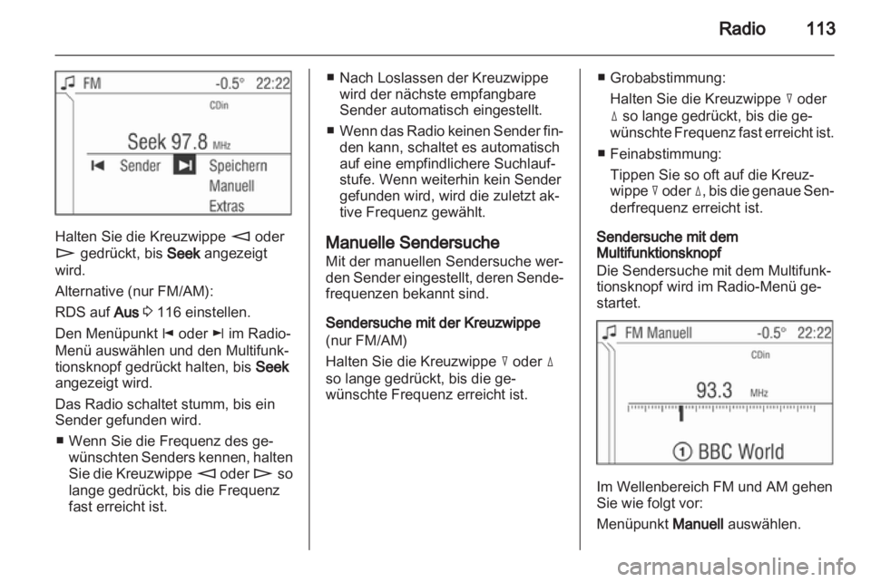 OPEL ANTARA 2013  Infotainment-Handbuch (in German) 