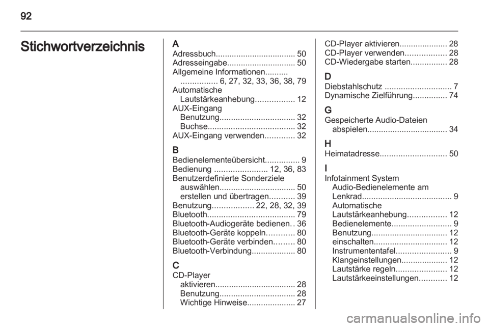 OPEL ANTARA 2013  Infotainment-Handbuch (in German) 