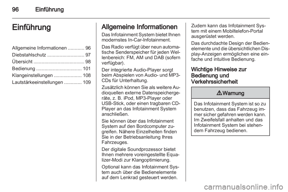 OPEL ANTARA 2013  Infotainment-Handbuch (in German) 