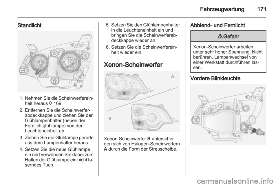 OPEL ANTARA 2013.5  Betriebsanleitung (in German) 