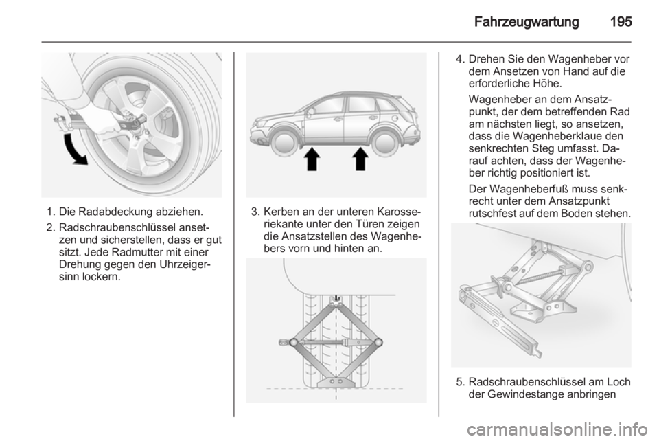 OPEL ANTARA 2013.5  Betriebsanleitung (in German) 