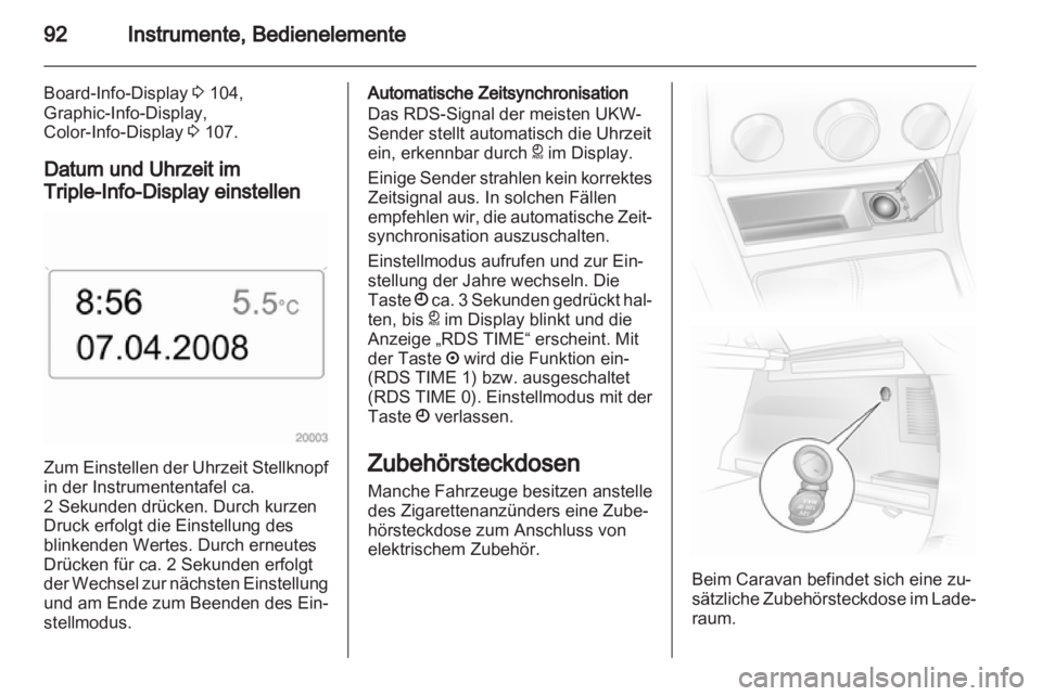 OPEL ASTRA H 2011  Betriebsanleitung (in German) 
