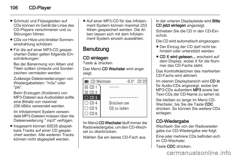 OPEL ASTRA H 2012  Infotainment-Handbuch (in German) 