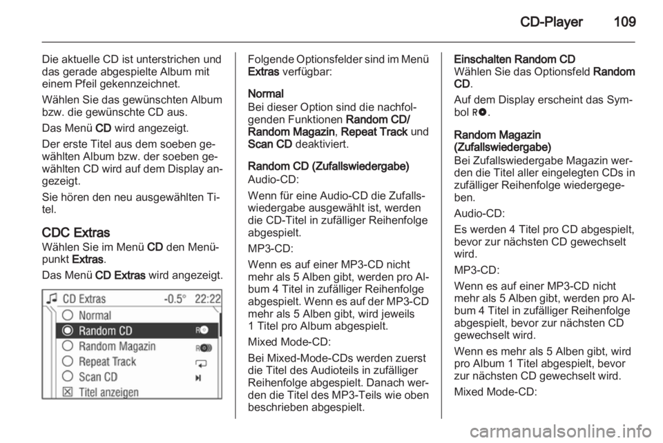 OPEL ASTRA H 2012  Infotainment-Handbuch (in German) 