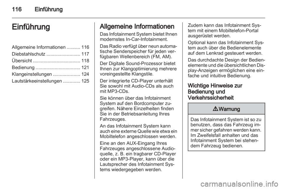 OPEL ASTRA H 2012  Infotainment-Handbuch (in German) 