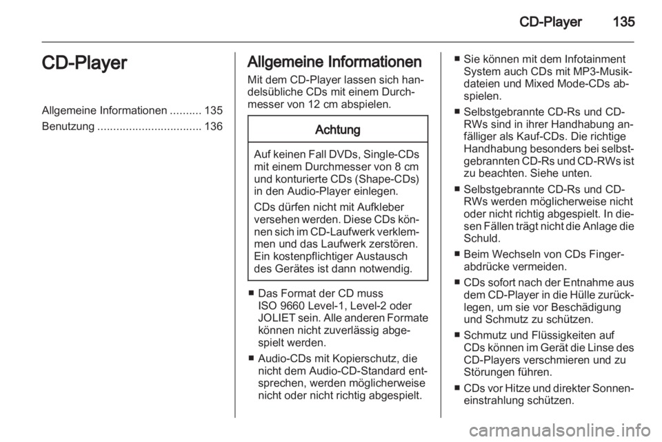 OPEL ASTRA H 2012  Infotainment-Handbuch (in German) 
