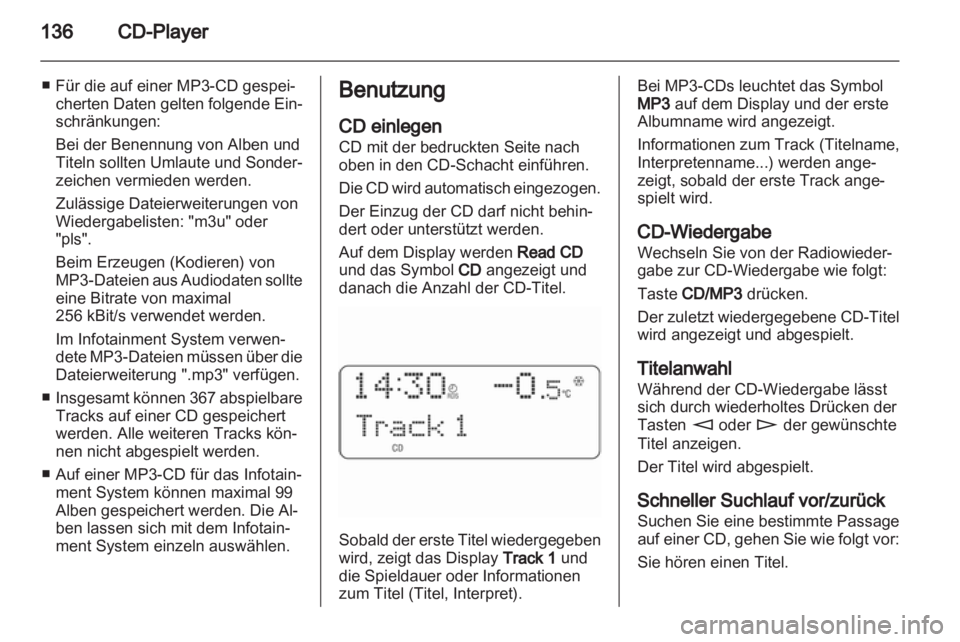 OPEL ASTRA H 2012  Infotainment-Handbuch (in German) 