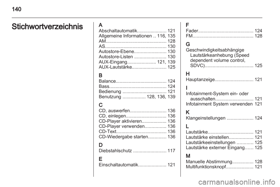 OPEL ASTRA H 2012  Infotainment-Handbuch (in German) 