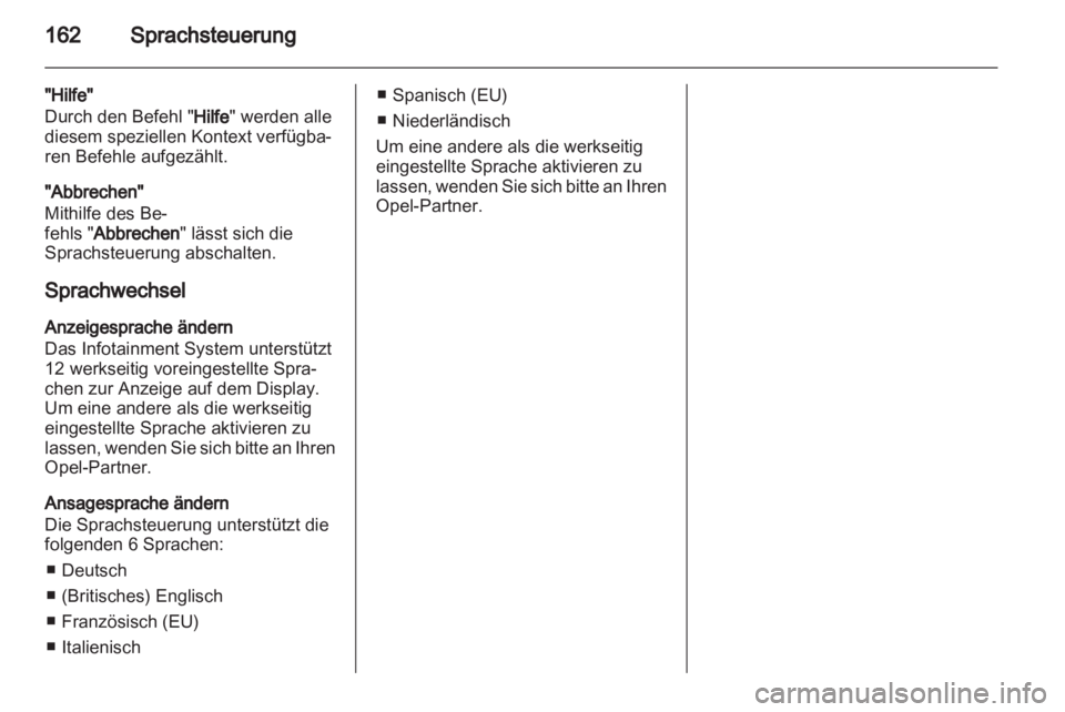 OPEL ASTRA H 2012  Infotainment-Handbuch (in German) 